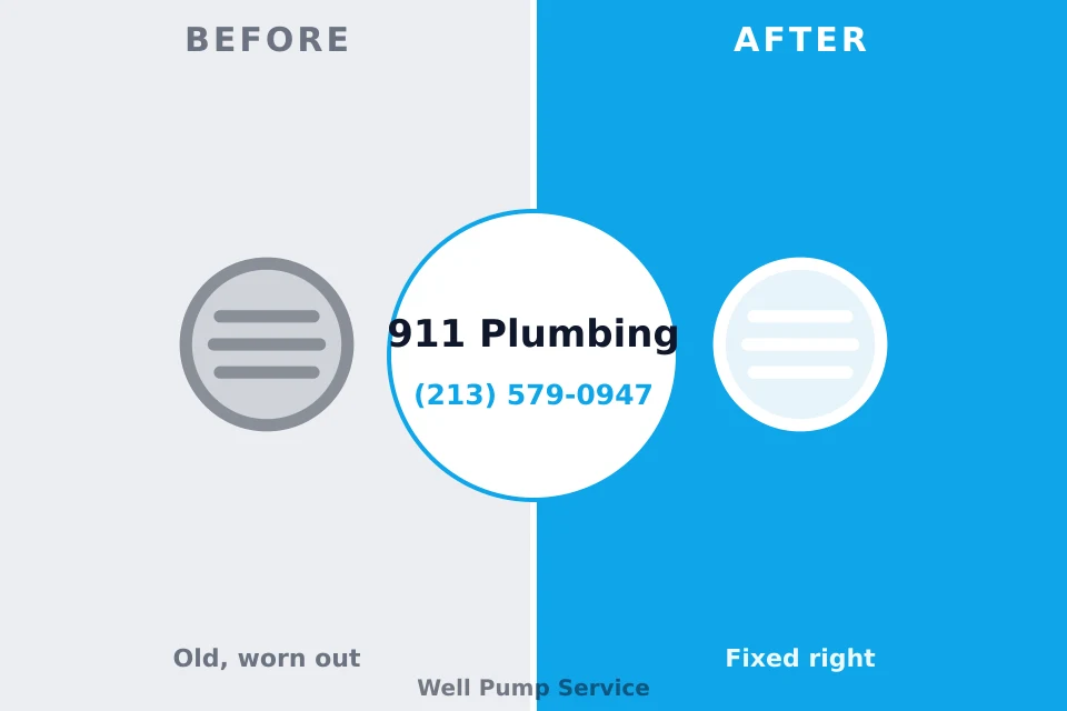 Before and after: plumbing repair Chester Heights, PA